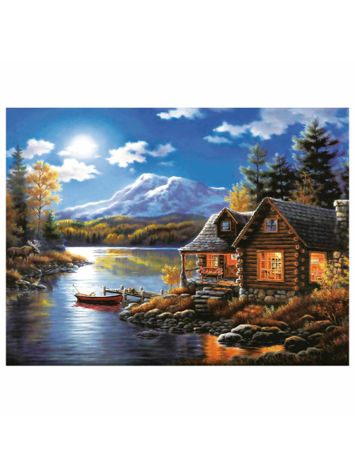 Картина стразами (алмазная мозаика) 30х40 см, ОСТРОВ СОКРОВИЩ 
