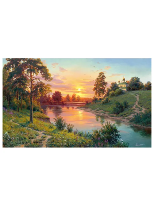 Картина стразами (алмазная мозаика), 30х40 см, ОСТРОВ СОКРОВИЩ 