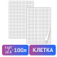 Блокноты для флипчарта ПЛОТНЫЕ 80 г/м2, BRAUBERG, 67,5х98 см, КОМПЛЕКТ 5 шт., 20 л., клетка, 124097