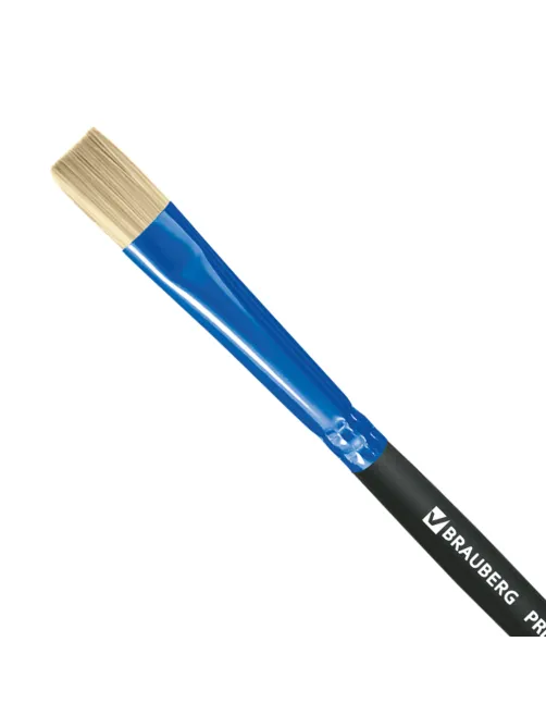 Кисть щетина, плоская № 6, BRAUBERG PREMIUM, 200995