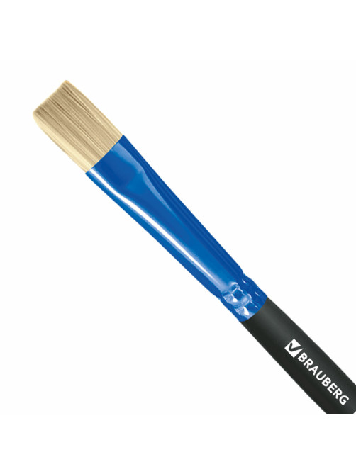 Кисть щетина, плоская № 8, BRAUBERG PREMIUM, 200996