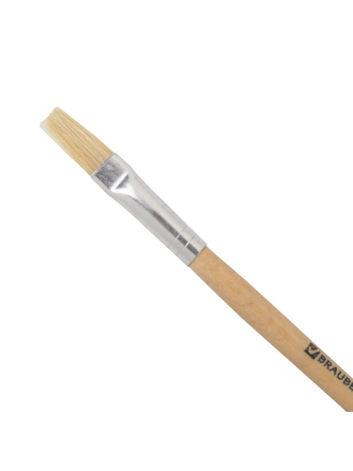 Кисть BRAUBERG, щетина, плоская, № 8, 200202