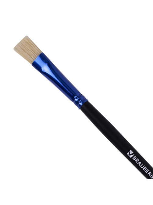 Кисть щетина, плоская № 10, BRAUBERG PREMIUM, 200997