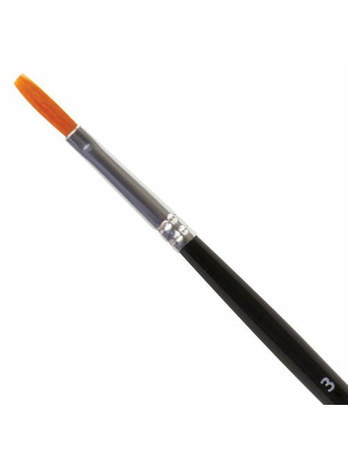 Кисть BRAUBERG синтетика, плоская, №3, 200866