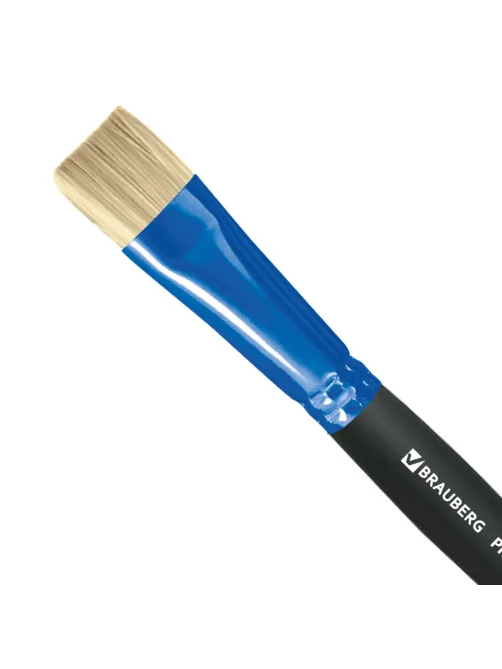 Кисть щетина, плоская № 24, BRAUBERG PREMIUM, 200999