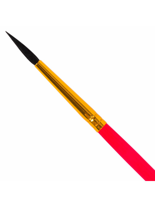 Кисть БЕЛКА, круглая, № 1, цветная ручка, ЮНЛАНДИЯ, 201052