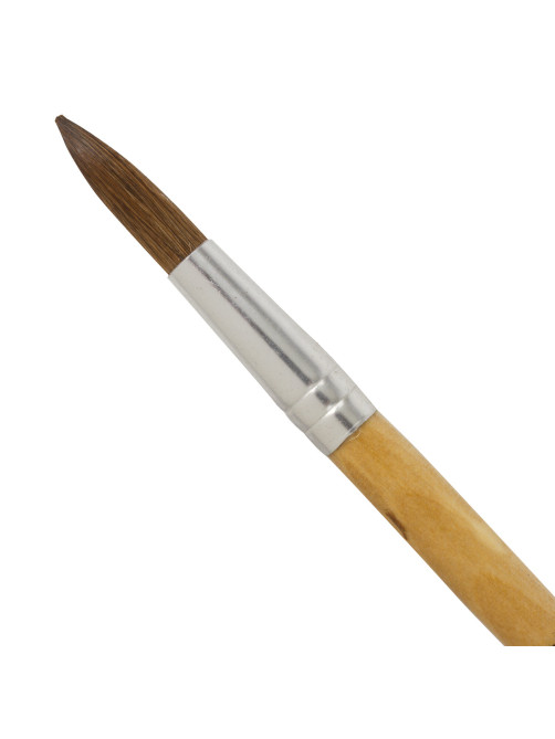 Кисть BRAUBERG, пони, круглая, № 8, 200194