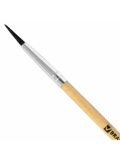 Кисть BRAUBERG, белка, круглая, №3, 200180
