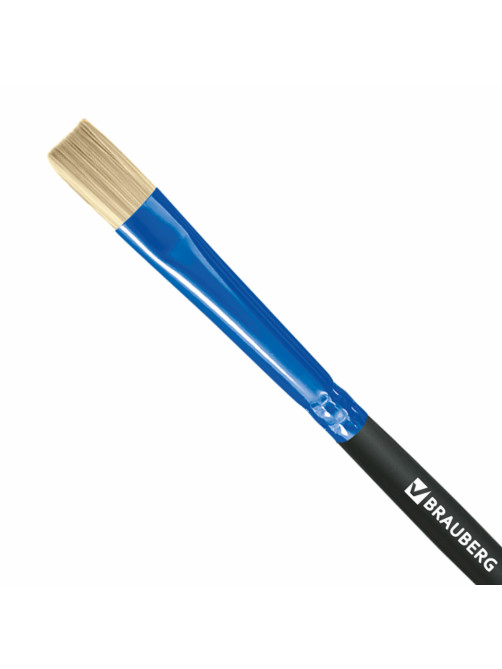 Кисть щетина, плоская № 4, BRAUBERG PREMIUM, 200994
