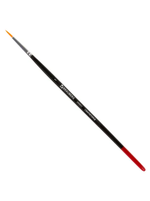 Кисть BRAUBERG синтетика, круглая, №1, 200851