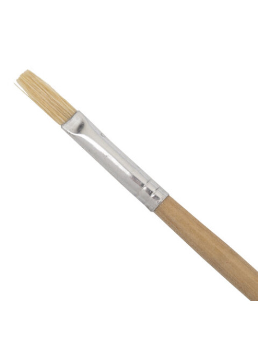 Кисть BRAUBERG, щетина, плоская, № 6, 200201