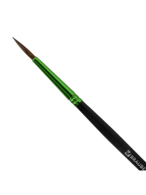 Кисть из ворса пони № 3, BRAUBERG PREMIUM, 200982
