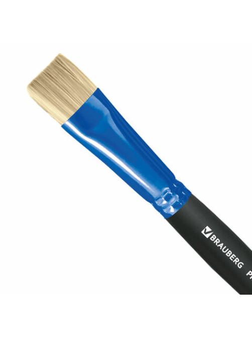 Кисть щетина, плоская № 24, BRAUBERG PREMIUM, 200999
