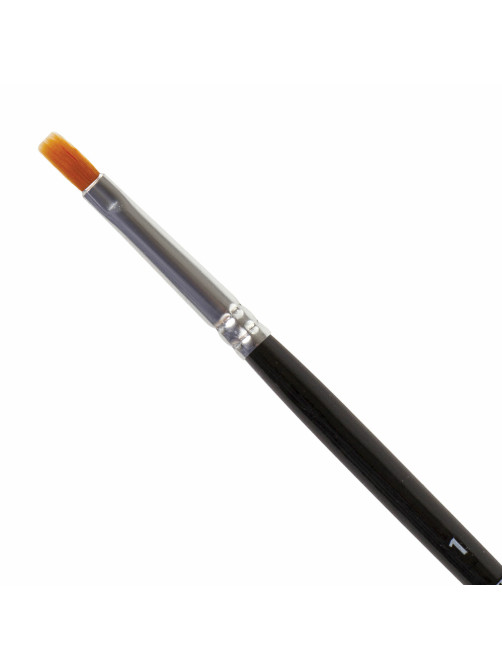 Кисть BRAUBERG синтетика, плоская, №1, 200864