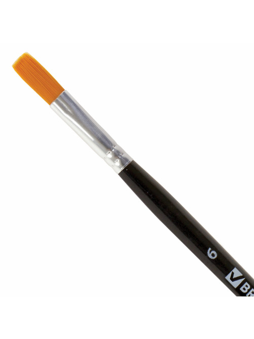 Кисть BRAUBERG синтетика, плоская, №6, 200868