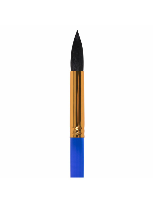 Кисть БЕЛКА, круглая, № 10, цветная ручка, ЮНЛАНДИЯ, 201059