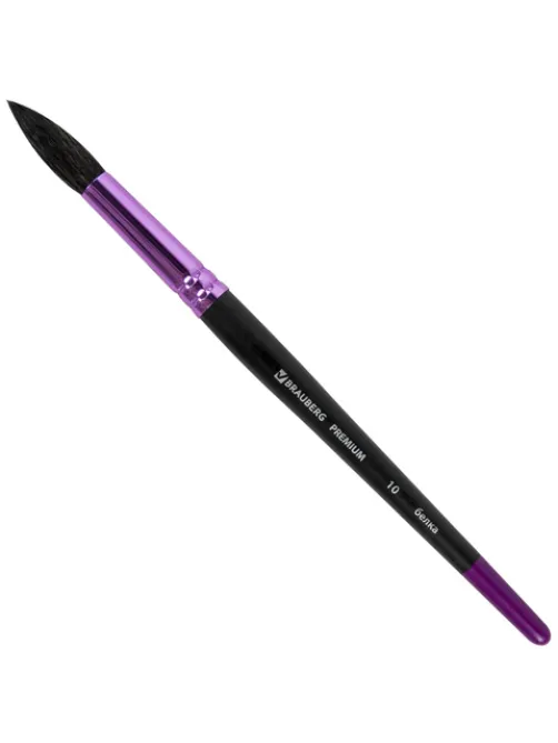 Кисть белка, круглая № 10, BRAUBERG PREMIUM, 200979