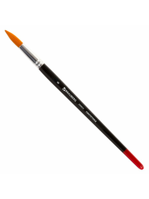 Кисть BRAUBERG синтетика, круглая, №8, 200853
