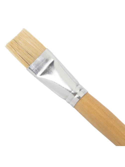 Кисть BRAUBERG, щетина, плоская, № 22, 200207