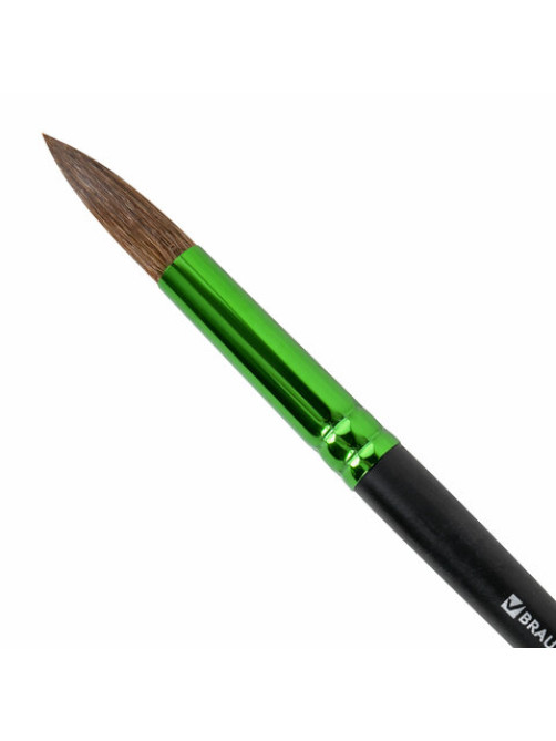 Кисть из ворса пони № 10, BRAUBERG PREMIUM, 200989