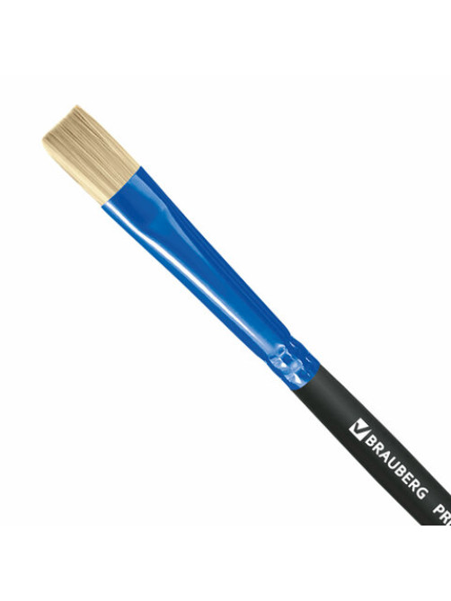 Кисть щетина, плоская № 6, BRAUBERG PREMIUM, 200995