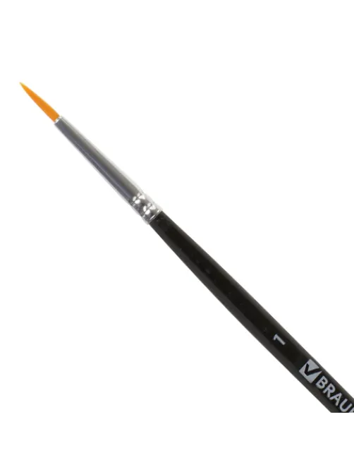 Кисть BRAUBERG синтетика, круглая, №1, 200851