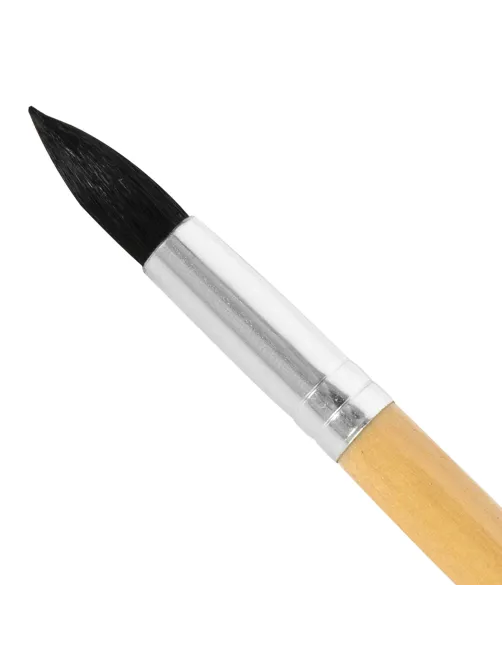 Кисть BRAUBERG, белка, круглая, № 9, 200186
