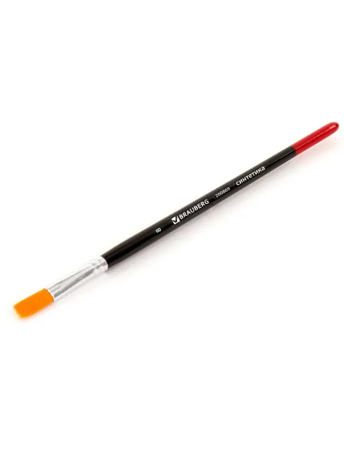Кисть BRAUBERG синтетика, плоская, №8, 200869