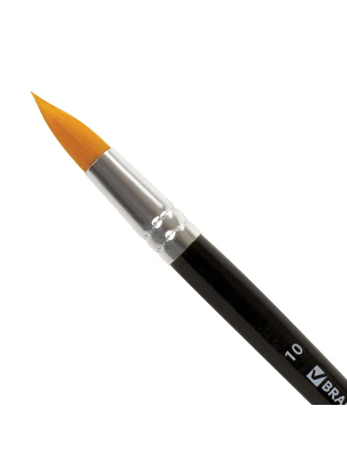 Кисть BRAUBERG синтетика, круглая, №10, 200855