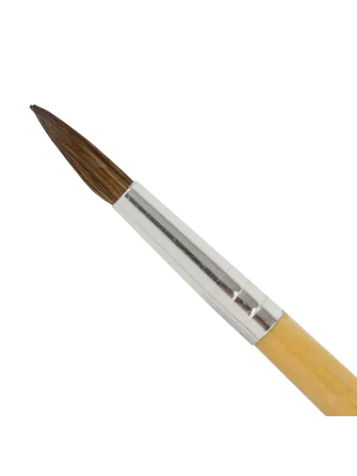 Кисть BRAUBERG, пони, круглая, № 6, 200192