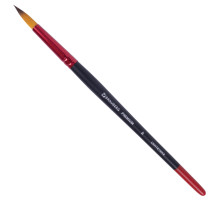Кисть синтетика, круглая № 8, BRAUBERG PREMIUM, 201007