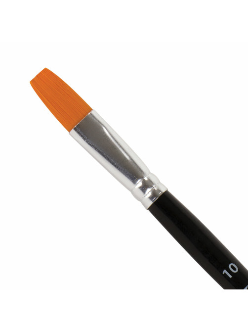 Кисть BRAUBERG синтетика, плоская, №10, 200870