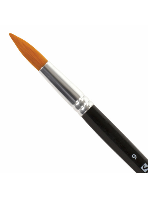 Кисть BRAUBERG синтетика, круглая, №9, 200854