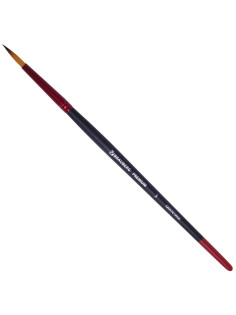 Кисть синтетика, круглая №3, BRAUBERG PREMIUM, 201002