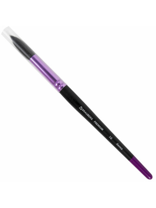 Кисть белка, круглая № 10, BRAUBERG PREMIUM, 200979
