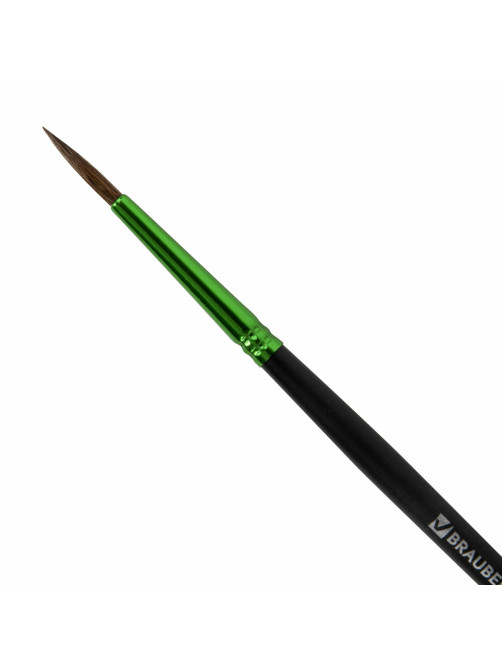 Кисть из ворса пони № 3, BRAUBERG PREMIUM, 200982
