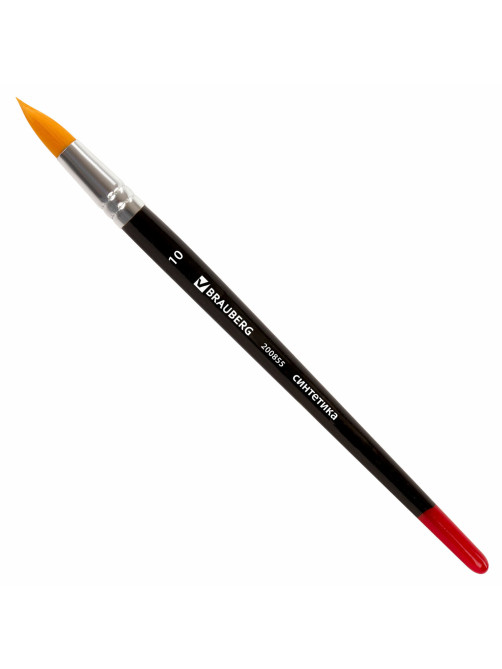 Кисть BRAUBERG синтетика, круглая, №10, 200855