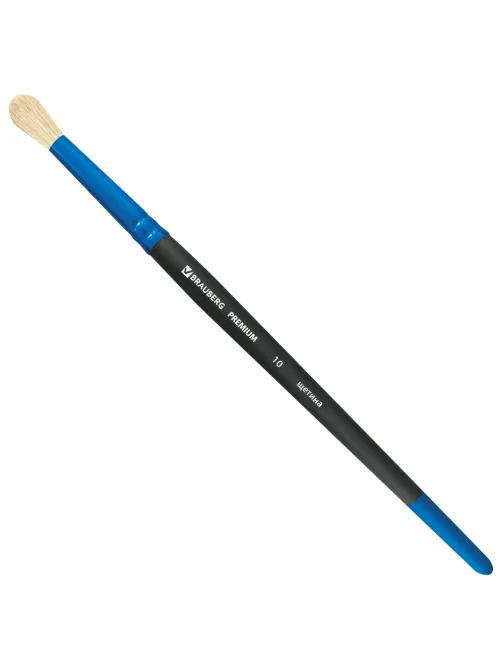 Кисть щетина, круглая № 10, BRAUBERG PREMIUM, 200993
