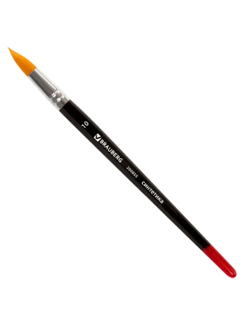 Кисть BRAUBERG синтетика, круглая, №10, 200855