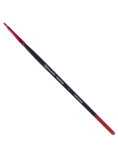 Кисть синтетика, плоская № 1, BRAUBERG PREMIUM, 201010