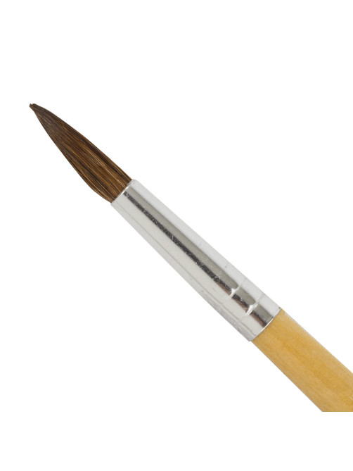 Кисть BRAUBERG, пони, круглая, № 6, 200192