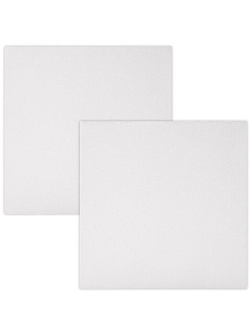 Холсты на подрамнике, набор 2 штуки, BRAUBERG ART BASIC, 20х20 см, 280 г/м2, хлопок, грунт, 192670