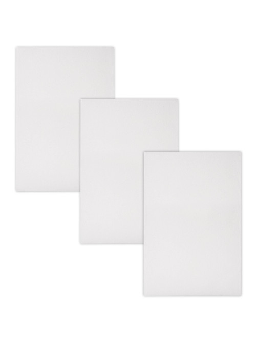 Холсты на подрамнике, набор 3 штуки, BRAUBERG ART BASIC, 20х30 см, 280 г/м2, хлопок, грунт, 192676