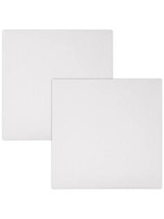Холсты на подрамнике, набор 2 штуки, BRAUBERG ART BASIC, 20х20 см, 280 г/м2, хлопок, грунт, 192670