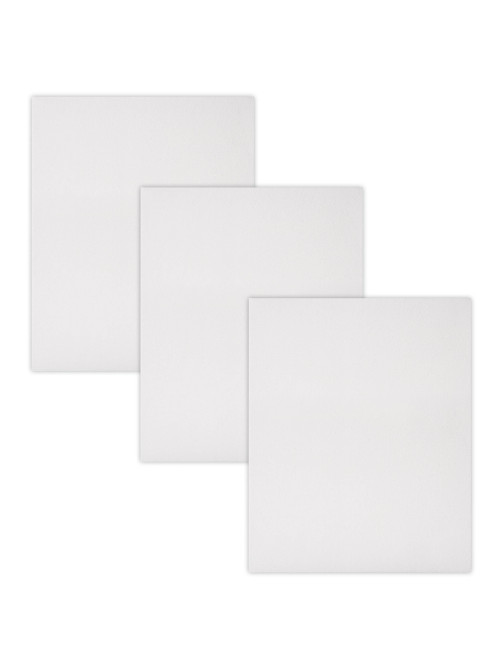 Холсты на подрамнике, набор 3 штуки, BRAUBERG ART BASIC, 40х50 см, 280 г/м2, хлопок, грунт, 192678