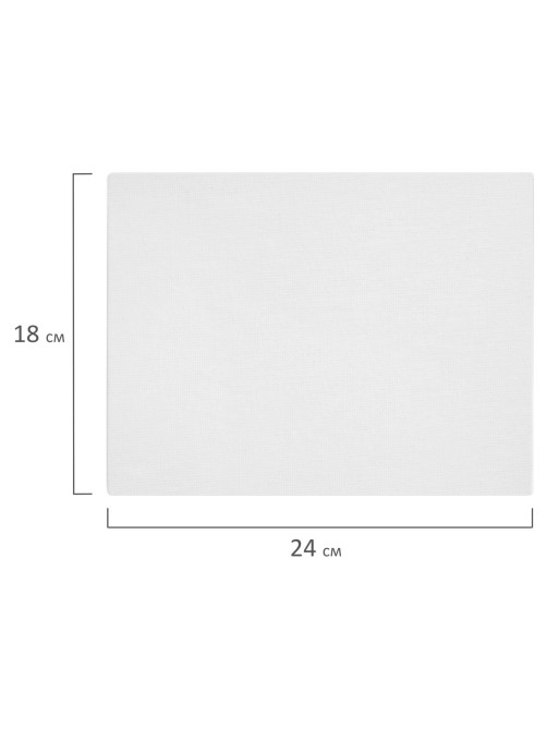 Холсты на картоне НАБОР 5 штук (18х24 см), хлопок, 280 г/м2, грунт, BRAUBERG ART CLASSIC, 192649