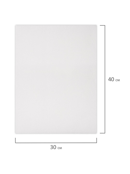 Холсты на подрамнике, набор 2 штуки, BRAUBERG ART BASIC, 30х40 см, 280 г/м2, хлопок, грунт, 192672