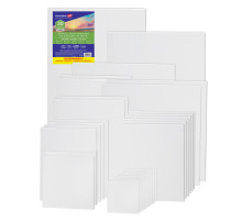 Холсты на картоне НАБОР 30 штук в коробе, хлопок, грунт, 280 г/м2, BRAUBERG ART CLASSIC, 192663