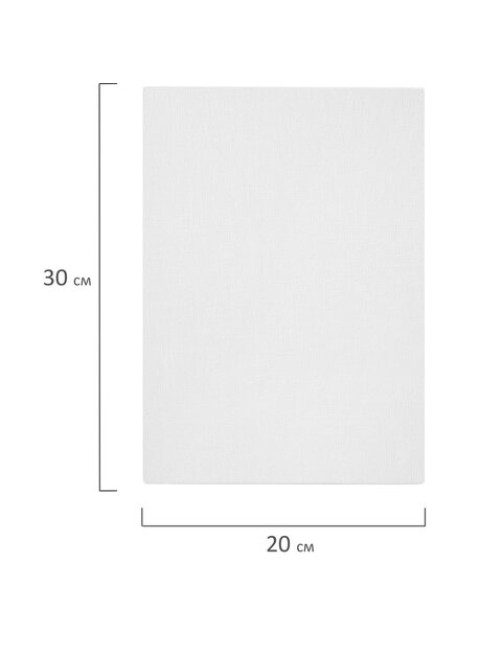 Холсты на картоне НАБОР 5 штук (20х30 см), хлопок, 280 г/м2, грунт, BRAUBERG ART CLASSIC, 192651