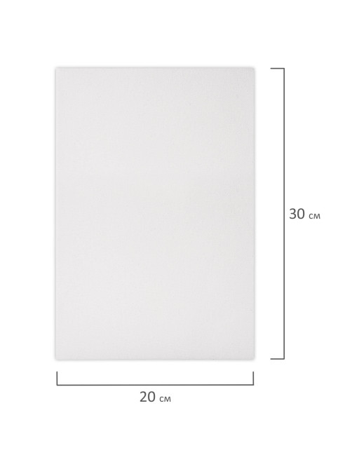 Холст на подрамнике BRAUBERG ART BASIC, 20х30 см, 280 г/м2, хлопок, мелкое зерно, грунт, 192665